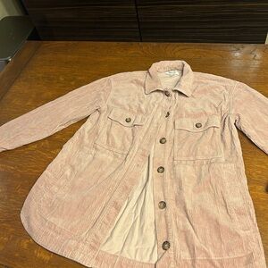 Madewell Blush Corduroy Utility Jacket